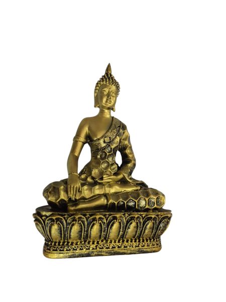 20cm Buddha Statue with Hexagon Pattern - A Symbol of Peace &amp; Elegance