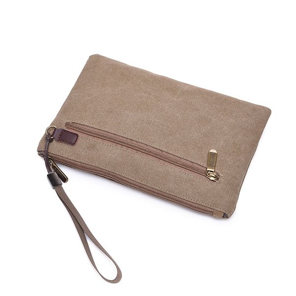 Men's Business Canvas Envelope Bag Wear-resistant Lightweight Clutch