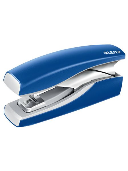 Leitz Stapler NeXXt Softpress 60% Less Effort Flat Clinch - Blue