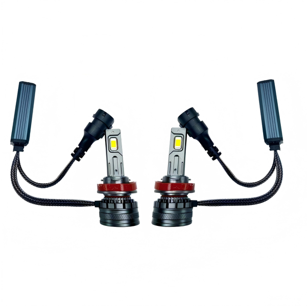 ECOMLIGHT H11 LED Headlight Bulbs 260W 6000K-8500K Pair Plug &amp; Play 12V-80V