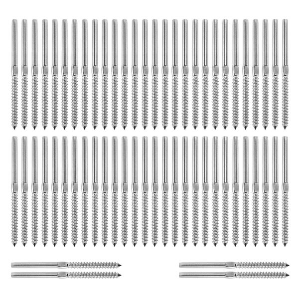 30 Pairs Left&amp;Right Hand Thread Lag Screws for 1/8 Compatible with None