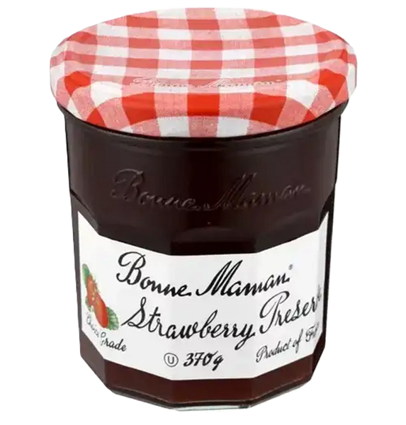 Bonne Maman Strawberry Jam Glass - 6 x 370g