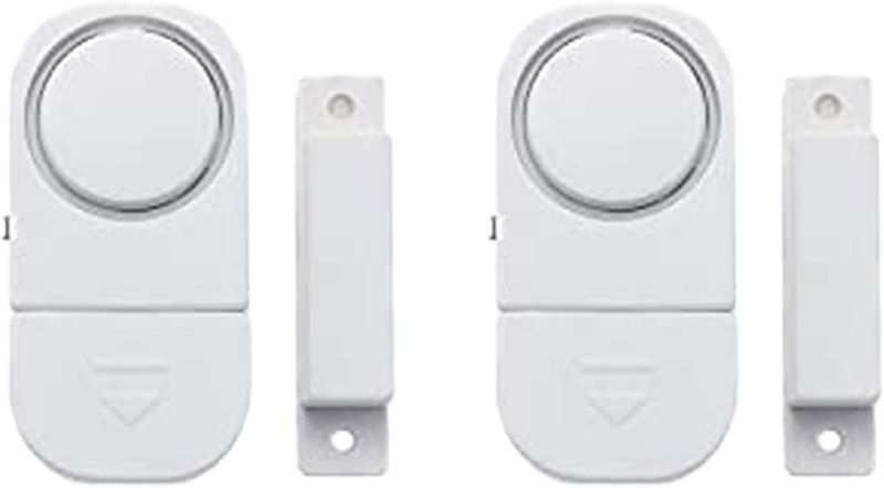 2 Pack Door Alarms for Home Security,