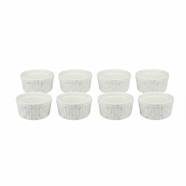 Maxwell &amp; Williams Speckle Cream Ramekin Set, 6 Piece, 8.5 cm