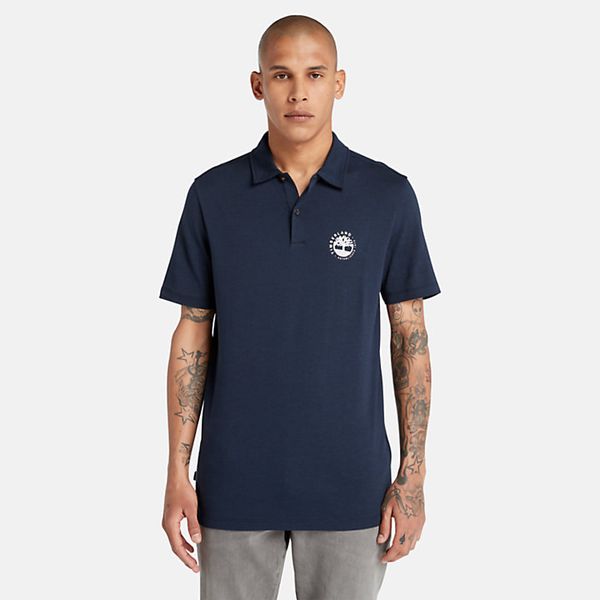 Timberland Logo Polo With Refibra Technology For Men