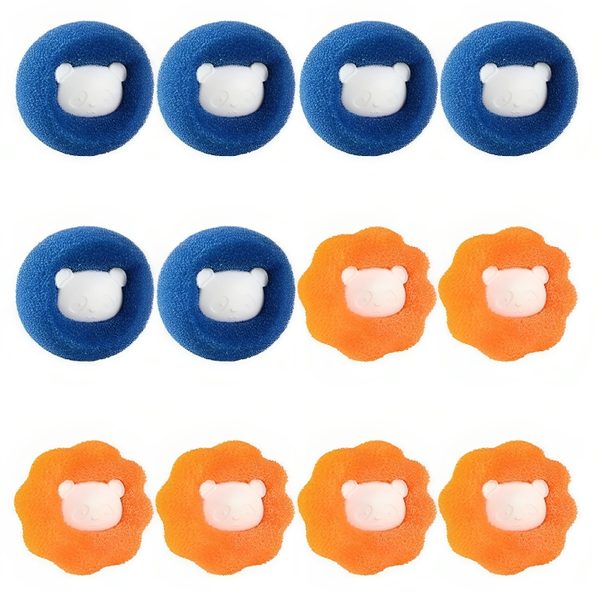 Set Of 12 Washing Machine Sponge Cleaning Balls ngat