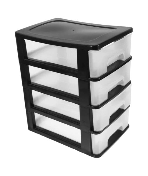 Clear Portable Drawer Storage Cabinet for Desk Organizer