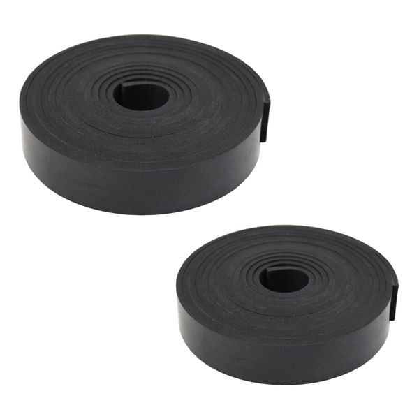 DIY Tools Anti Slip Neoprene Rubber Strips for Surface Protection 2 Pieces -1m
