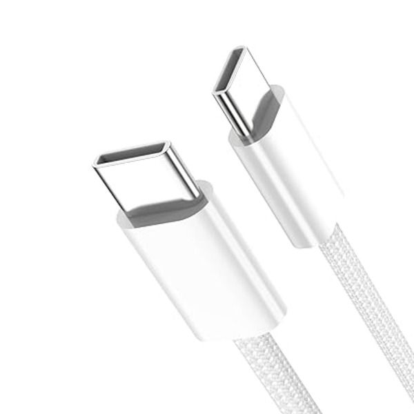 Tisko Type-C Fast Charging Cable for iPhone 15 Series - 1m, White