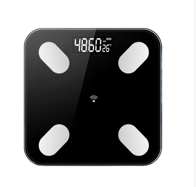 Smart Scale, Body Fat Scale Rechargeable with App, 180kg Capacity