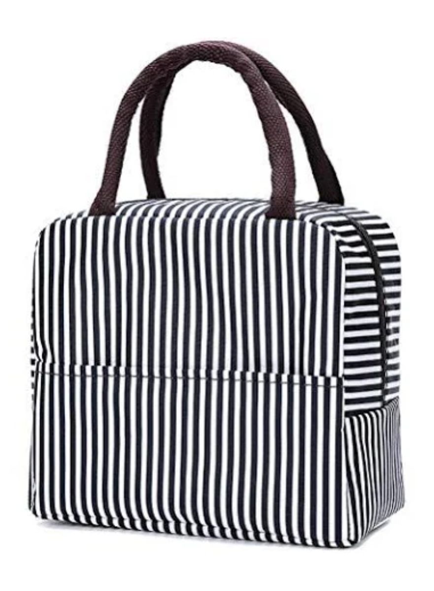 Black and White Striped Foil Insulated Lunch Bag | Buy Online in South Africa | takealot.com