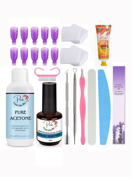 Pure Luxè All In One Acrylic &amp; Gel Nail Polish Soak Off Kit