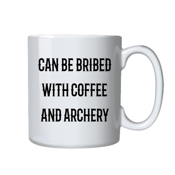 Coffee and Archery Mug - Best Funny Novelty Cup - Ideal Gift Idea