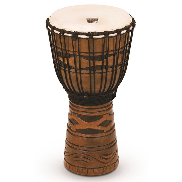 Toca 10" Origins Series Rope Tuned Wood Djembe - African Mask