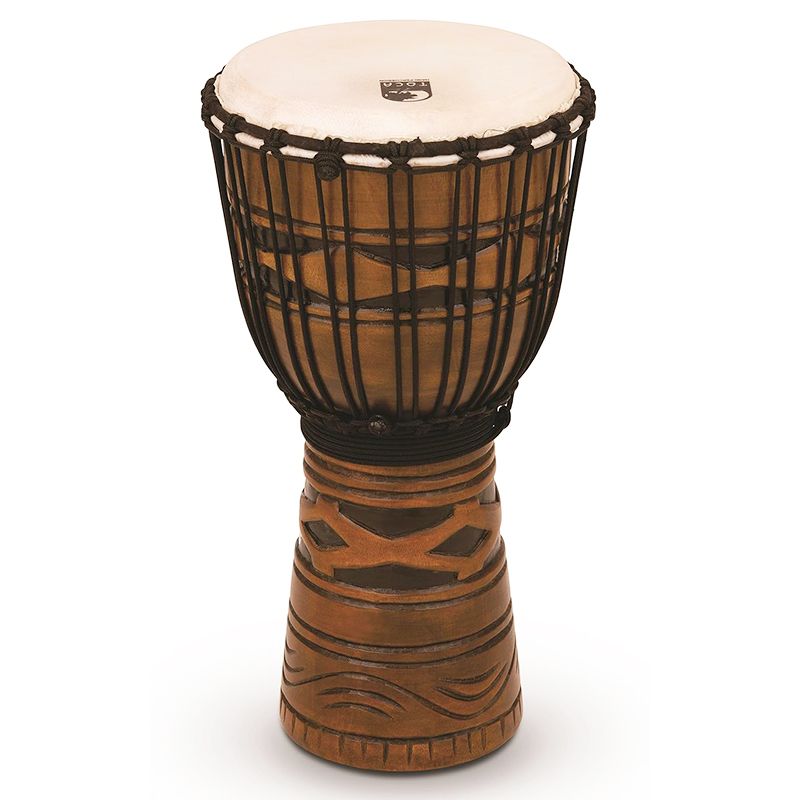 Toca 10" Origins Series Rope Tuned Wood Djembe - African Mask