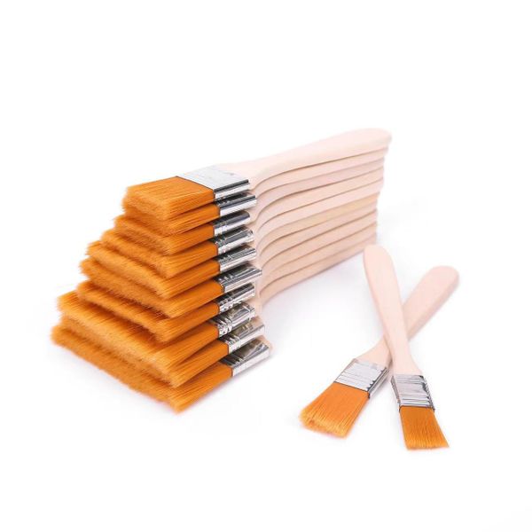12-Piece Professional Nylon Paintbrush Set - Gourd Handle for Artists &amp; DIY