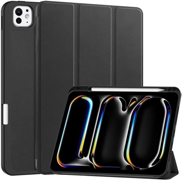 for iPad Pro 13 2024 Case with Pencil Holder Smart Cover Auto Wake Sleep