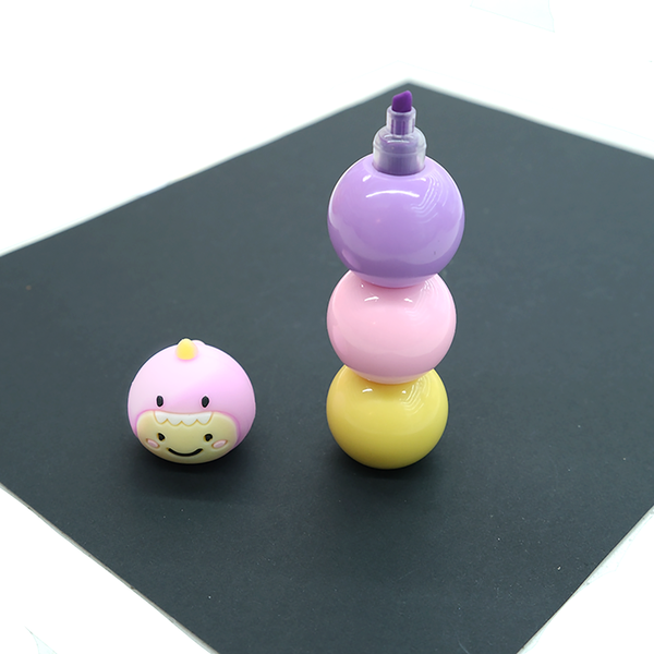 Pack of 1 Bubble Unicorn Head Highlighter Set of 3 in Each for Students