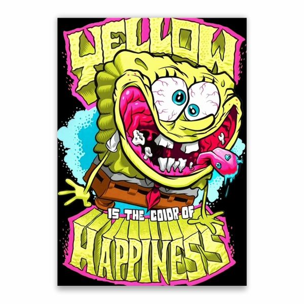 Yellow Is The Colour Of Happiness Poster - A1