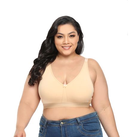 Women's Plus Size Cotton Wire free Bra Full Coverage Non-Padded Ultrathin, Shop Today. Get it Tomorrow!
