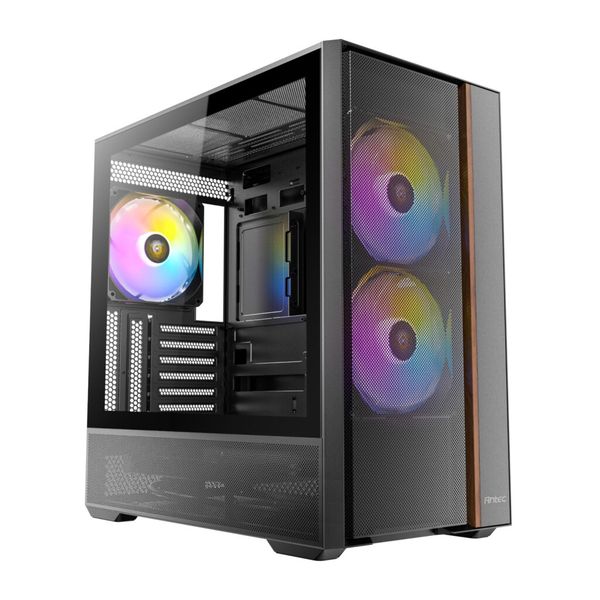 Antec Flux Rear ARGB ATX Mid-Tower Gaming Chassis - Black