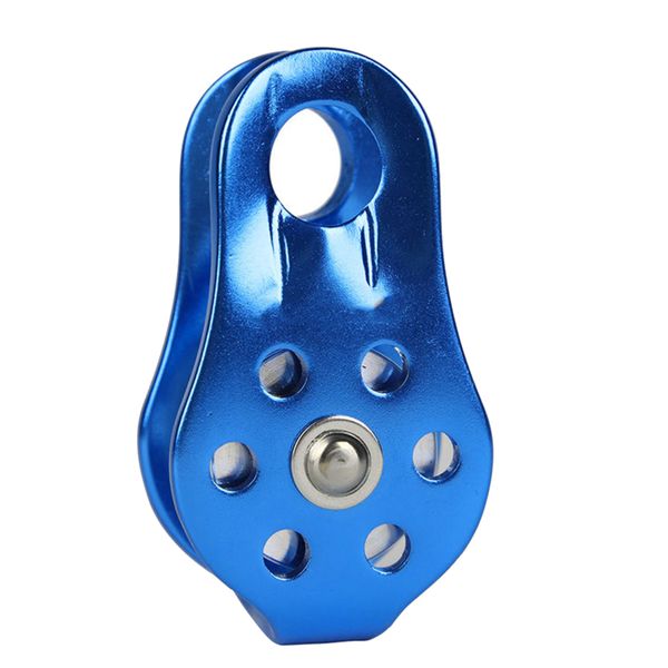 Blue Aluminum Micro Pulley for Climbing Work