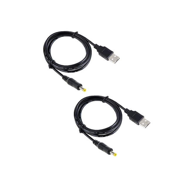 Set Of 2 USB 2.0 A Male to 5.5 x 2.5mm DC Cable- SE098