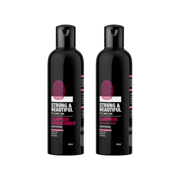 Strong &amp; Beautiful - Camphor Shampoo &amp; Conditioner 350ml Bundle