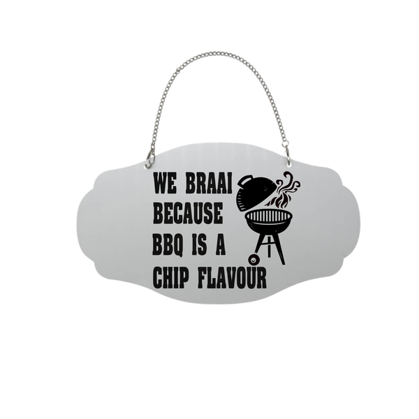 We Braai Aluminum Welcome Board