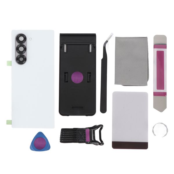Z Fold 6 Back Glass White w/Tools