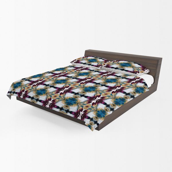 Red Collision Duvet Cover Set By Nathan Pieterse