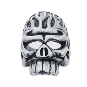[2-Q] HATCHET / SILVER / 19号 SKULL Ring Stainless Steel Skull Ring | Shop Today. Get it Tomorrow