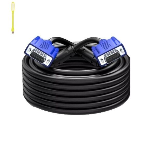 Incredible Male to Male Vga 30M Cable + USB Light