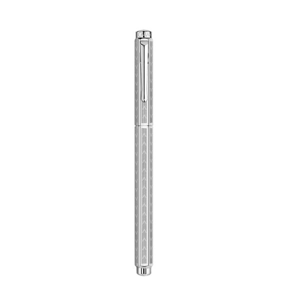 Caran D'Ache Ecridor Chevron Palladium Coated Rollerball Pen