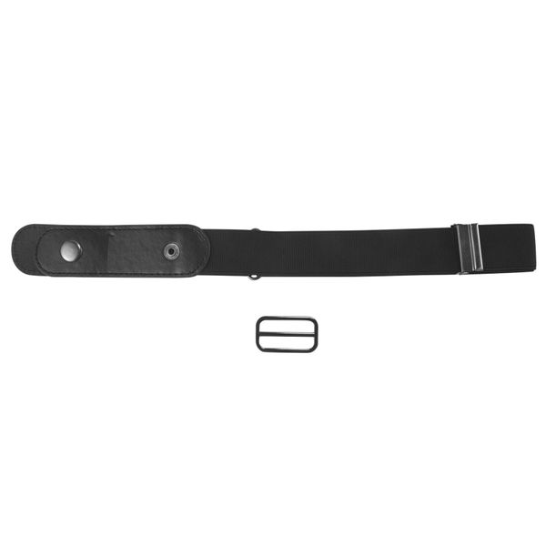 Buckle Free Elastic Belt Fit Women Men Boys Girls Drop(Black)