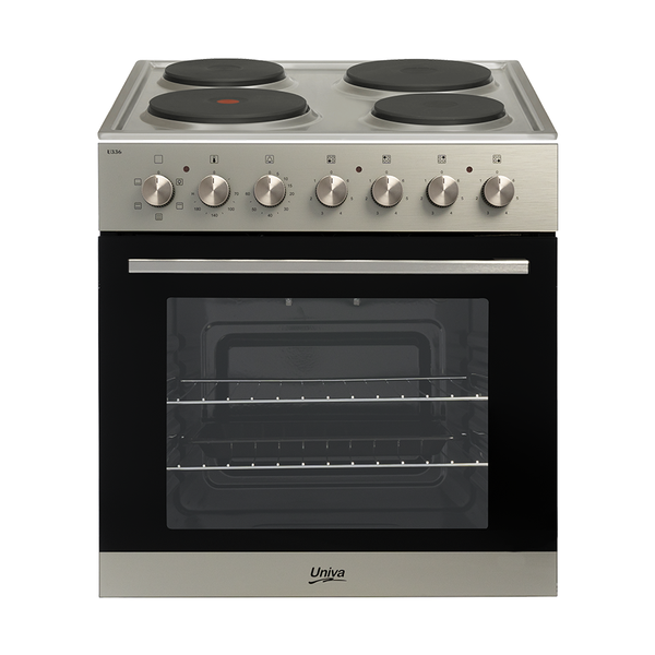 Univa 60cm Built-in Brush Metal Undercounter Oven &amp; Hob Set U336SM-1