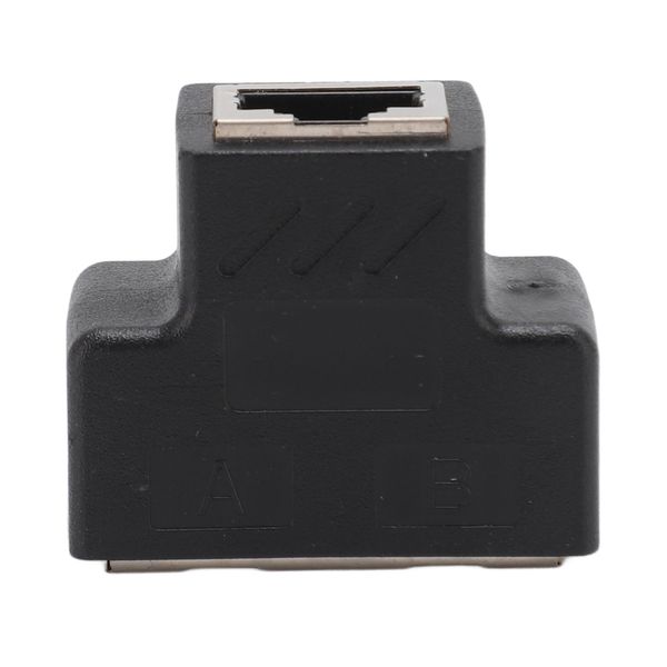 1-to-2 Ethernet Splitter RJ45 LAN Network Cable Adapter Plug &amp; Play