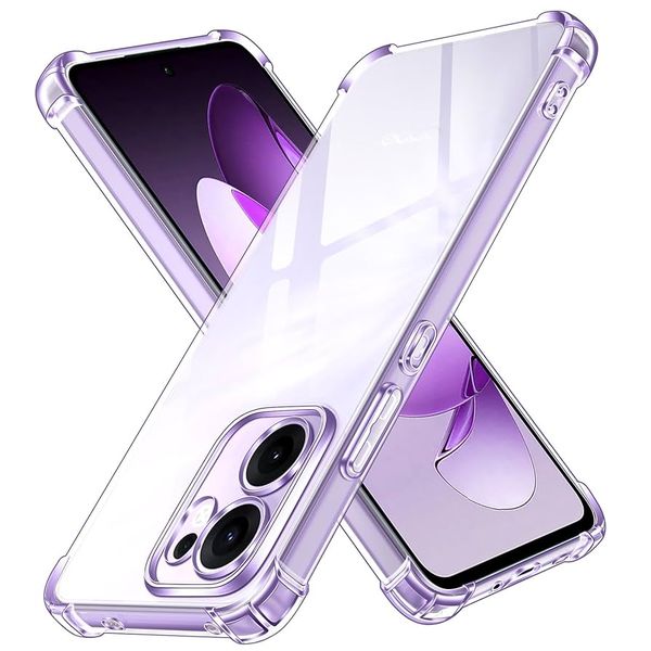 Shockproof Clear Transparent Cover Compatible With Oppo Reno 13F 5G
