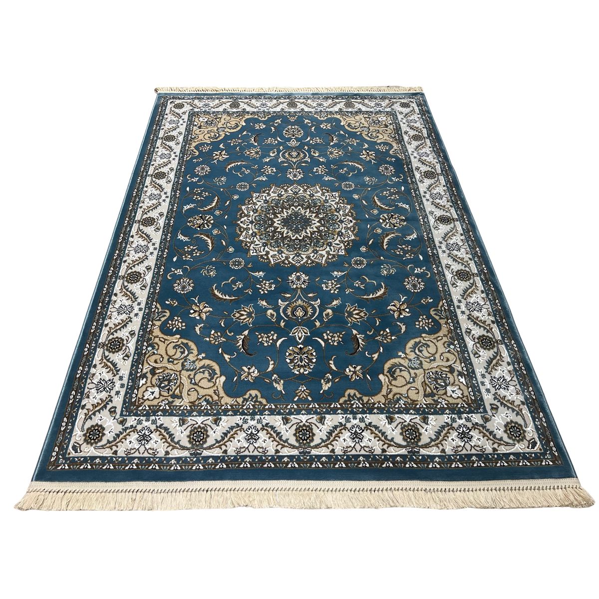 Blue Floral Persian Area Size Rug / Carpet 230 x 160 cm Shop Today