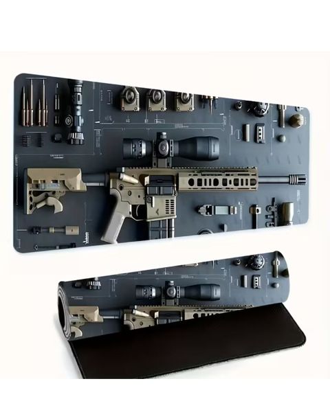 Aob Weapon Scene Non-Slip Extra Large Gaming and Office Mouse Pad