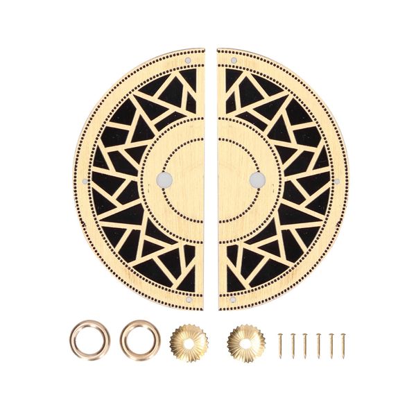 Brass Circular Plaid Cabinet Knob for Wardrobes