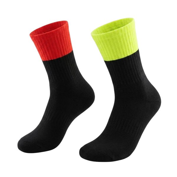 4 Pack Winter Neon Black Fashionable Men Sock Breathable Cotton Comfortable