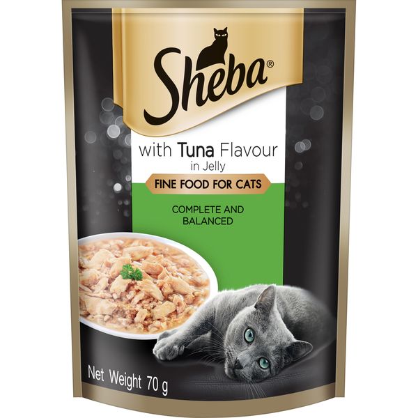Sheba - Wet Cat Food with Tuna in Jelly - 24 x 70g