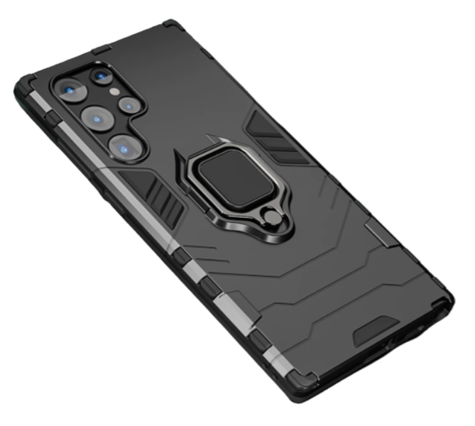 Rappid Samsung Galaxy S23 Ultra Shockproof Cover Protective Case With Ring