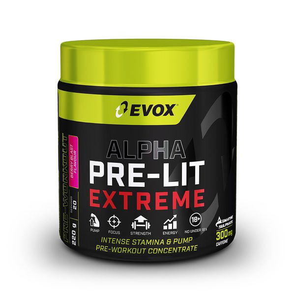Evox Pre-lit Extreme Berry Blast 220g