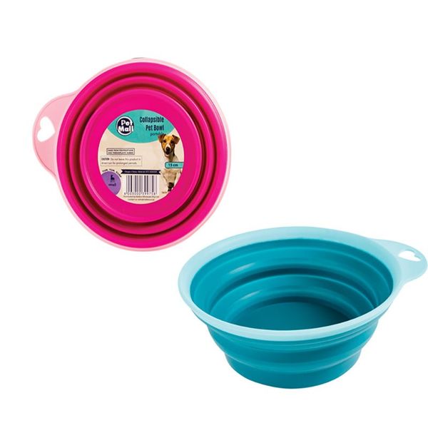 Bulk Pack x 6 Pet Dog/Cat Bowl Collapsible 15cm