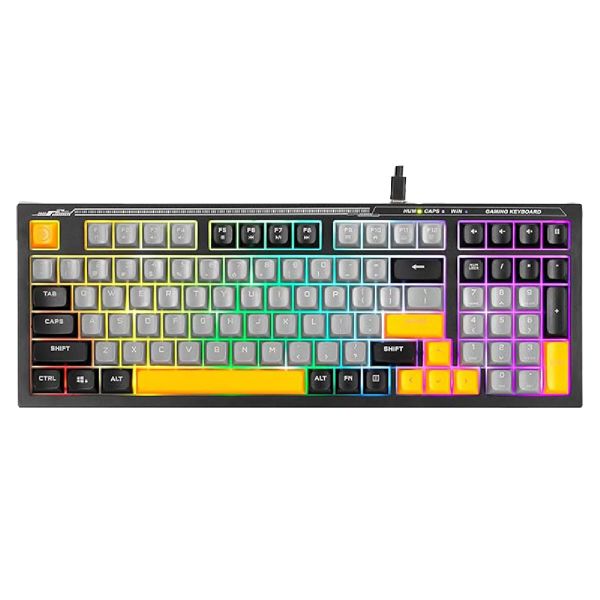 Marvo K638B Soldat S50B RGB Gaming Keyboard - Anti-Ghosting, Membrane