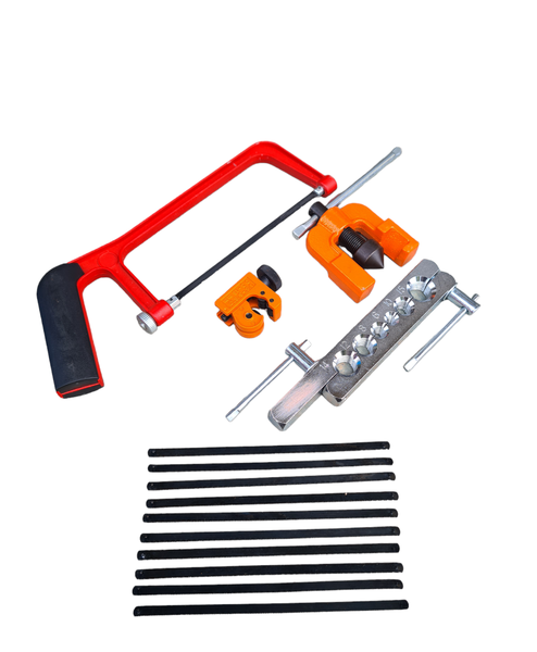 Wow Tools Pipe Flaring Tool Kit, Mini Pipe Cutter And Junior Hacksaw 150mm
