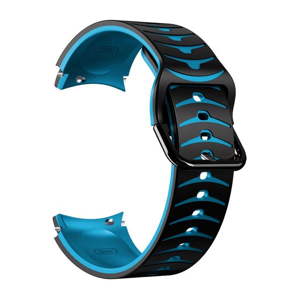 Arrow Strap Compatible with Samsung Galaxy Watch 4/5/6/7 - Black/Blue