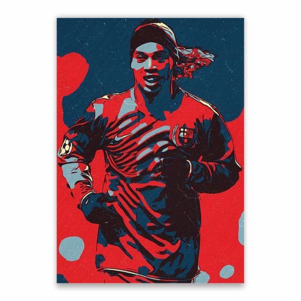Ronaldinho Barcelona Pop Art Poster - A1